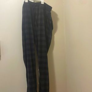 It’s blue and grey checker box pants size 2XL no brand.